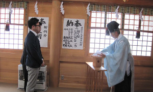 永山神社にて